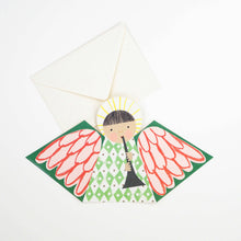 Load image into Gallery viewer, Green Angel Fold-Out Card
