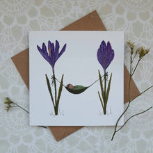 Load image into Gallery viewer, Crocus Baby Greetings Card
