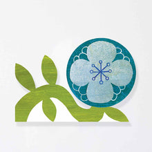Load image into Gallery viewer, Blue flower card
