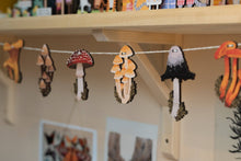 Load image into Gallery viewer, MUSHROOMS OF THE BRITISH ISLES WOODEN GARLAND
