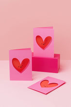 Load image into Gallery viewer, Love Heart - Die Cut Cards - Valentines Day - Anniversary
