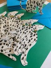 Load image into Gallery viewer, Sitting Dalmatian Shaped Greeting Card
