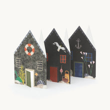 Load image into Gallery viewer, Fisherman's Huts Concertina Card
