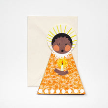 Load image into Gallery viewer, Orange Angel Fold-Out Card
