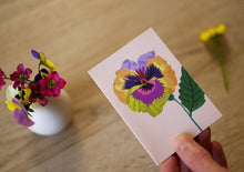 Load image into Gallery viewer, Pansy Mini Card Pack of 8
