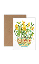 Load image into Gallery viewer, Daffodil Pot Greetings Card
