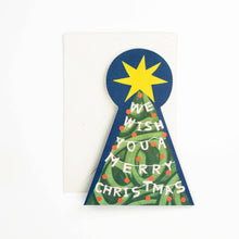 Load image into Gallery viewer, Merry Christmas Tree Fold-Out Card

