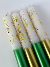 Load image into Gallery viewer, MISTLETOE KISSES AND ANGEL WINGS Dip Dye Dinner Candle - sold individually
