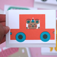 Load image into Gallery viewer, Red Car Mini A7 Card
