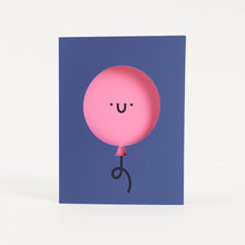Load image into Gallery viewer, Birthday Balloon Die Cut Card - Fun - Happy - Cute - YAY

