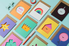 Load image into Gallery viewer, Rainbow Greeting Card - Happy - Cute - Fun - Celebrate

