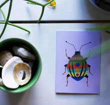 Load image into Gallery viewer, Beetle Mini Greetings Card
