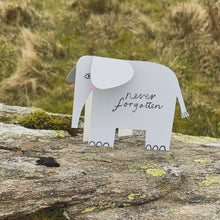 Load image into Gallery viewer, Striped Elephant A6 Standing Luxury Eco Card
