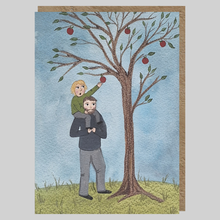 Load image into Gallery viewer, Apple Picking Greeting Card | Fathers day | Birthday card
