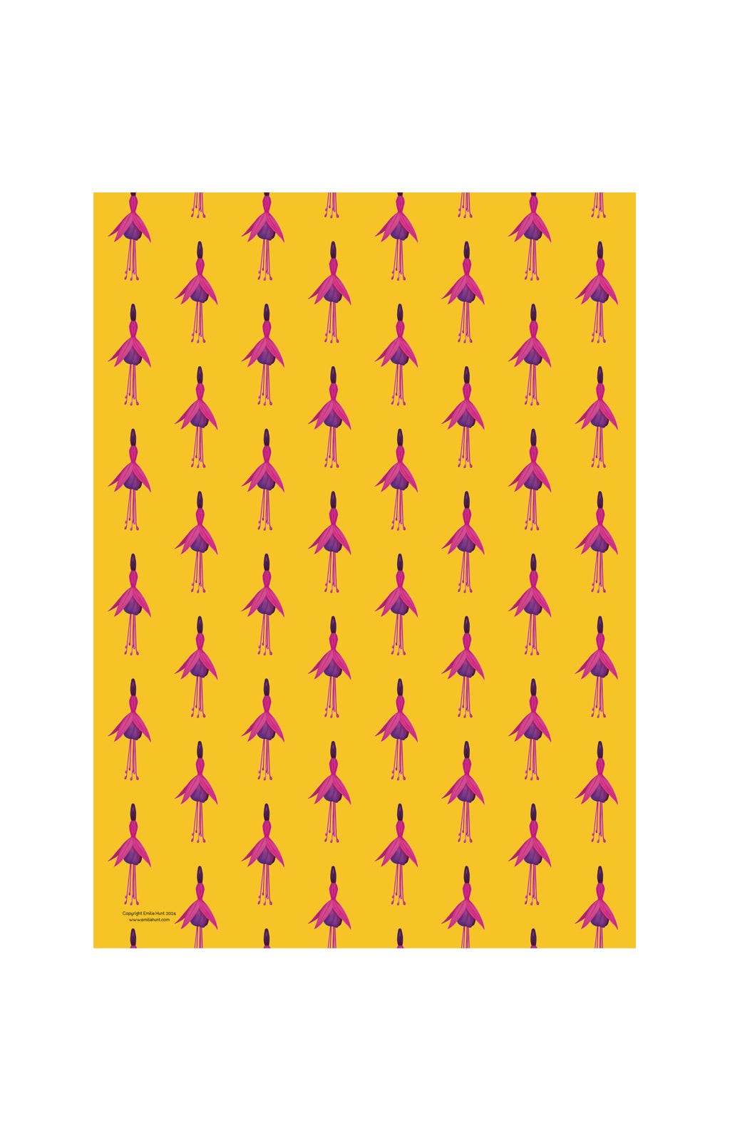 Ochre Fuchsia Gift Wrap