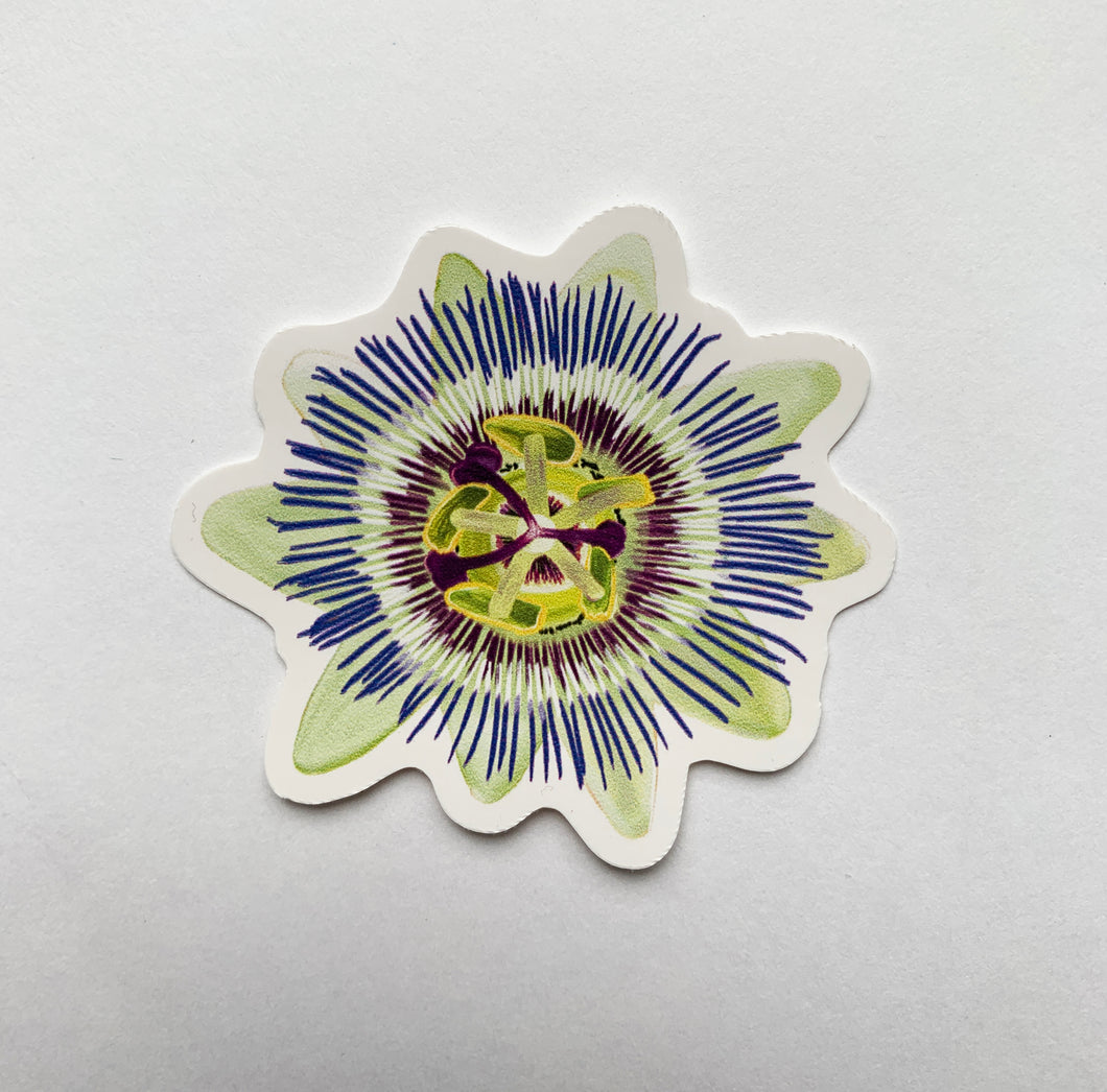 Passion flower sticker