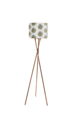 Load image into Gallery viewer, 35cm White Passion Flower Velvet Lampshade

