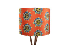 Load image into Gallery viewer, 35cm Coral Passion Flower Velvet Lampshade
