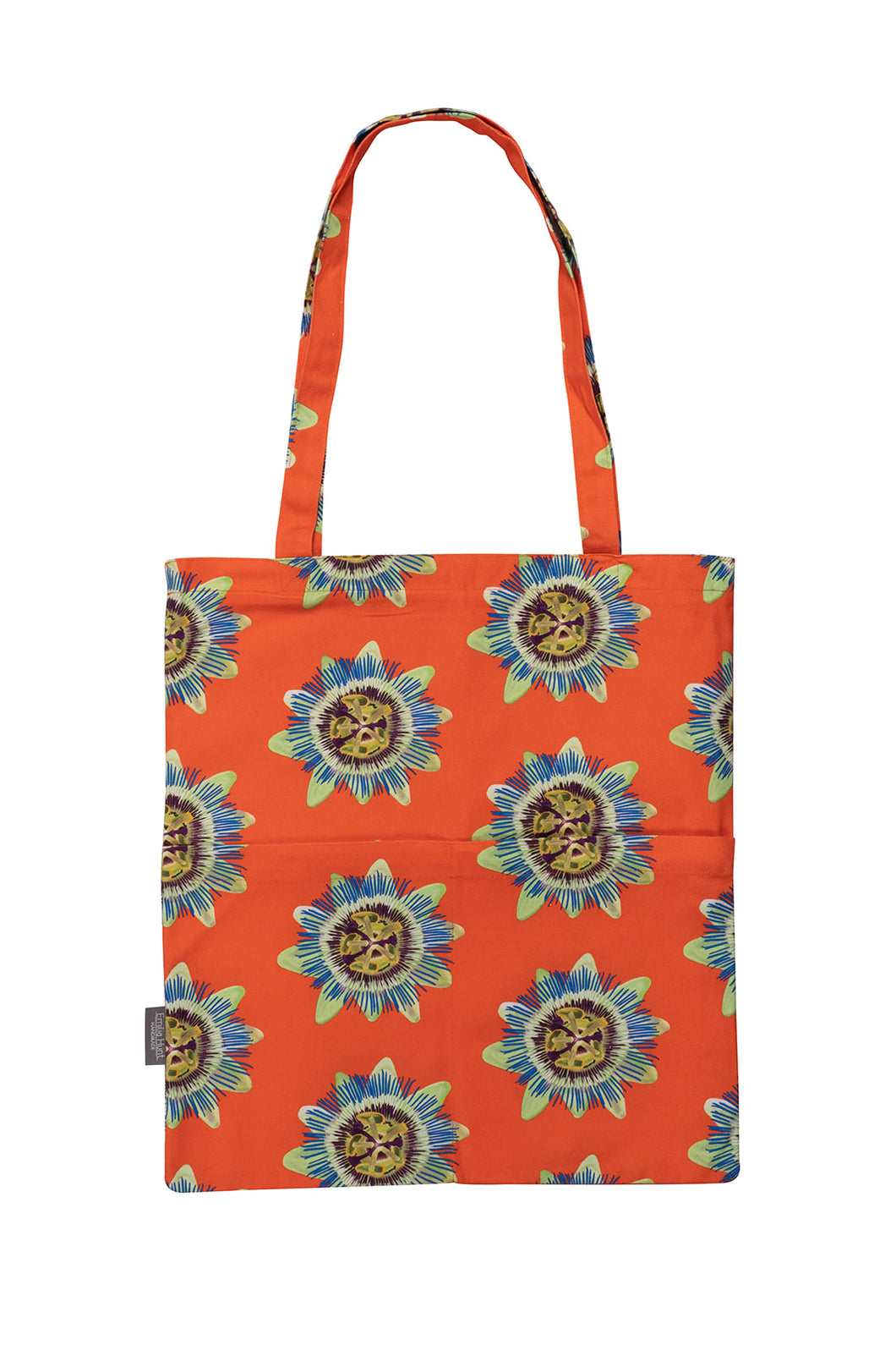 Coral Passion Flower Tote Bag