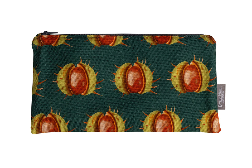 Green Conker Zip Pouch - Large