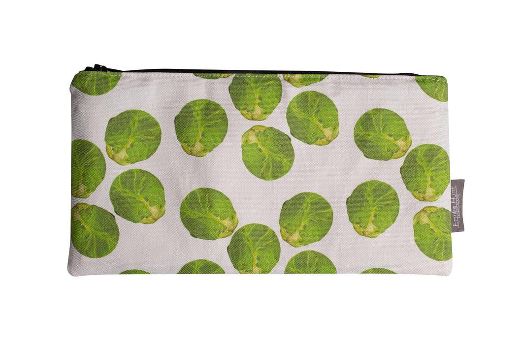 White Sprout Zip Pouch - Large