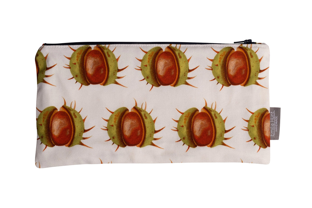White Conker Zip Pouch - Large