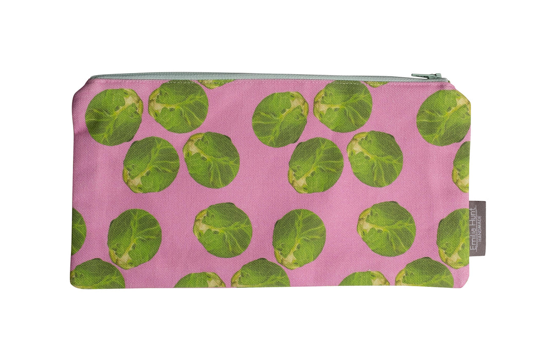 Pink Sprout Zip Pouch - Large