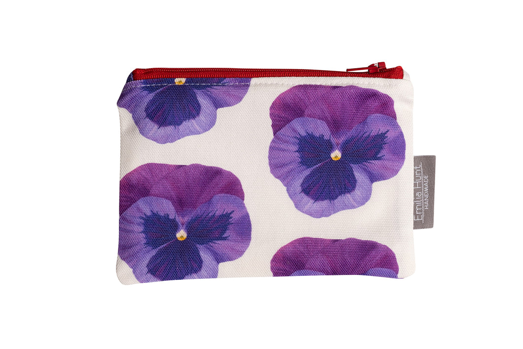 Pansy Zip Pouch - Small
