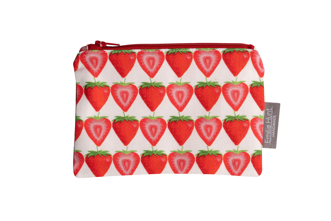 Strawberry Zip Pouch - Small