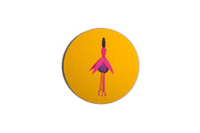 Load image into Gallery viewer, Set of Four Ochre Fuchsia Coasters
