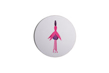 Load image into Gallery viewer, Set of Four White Fuchsia Coasters
