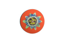 Load image into Gallery viewer, Set of Four Coral Passion Flower Coasters
