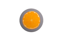 Load image into Gallery viewer, Set of Four Grey Orange Coasters
