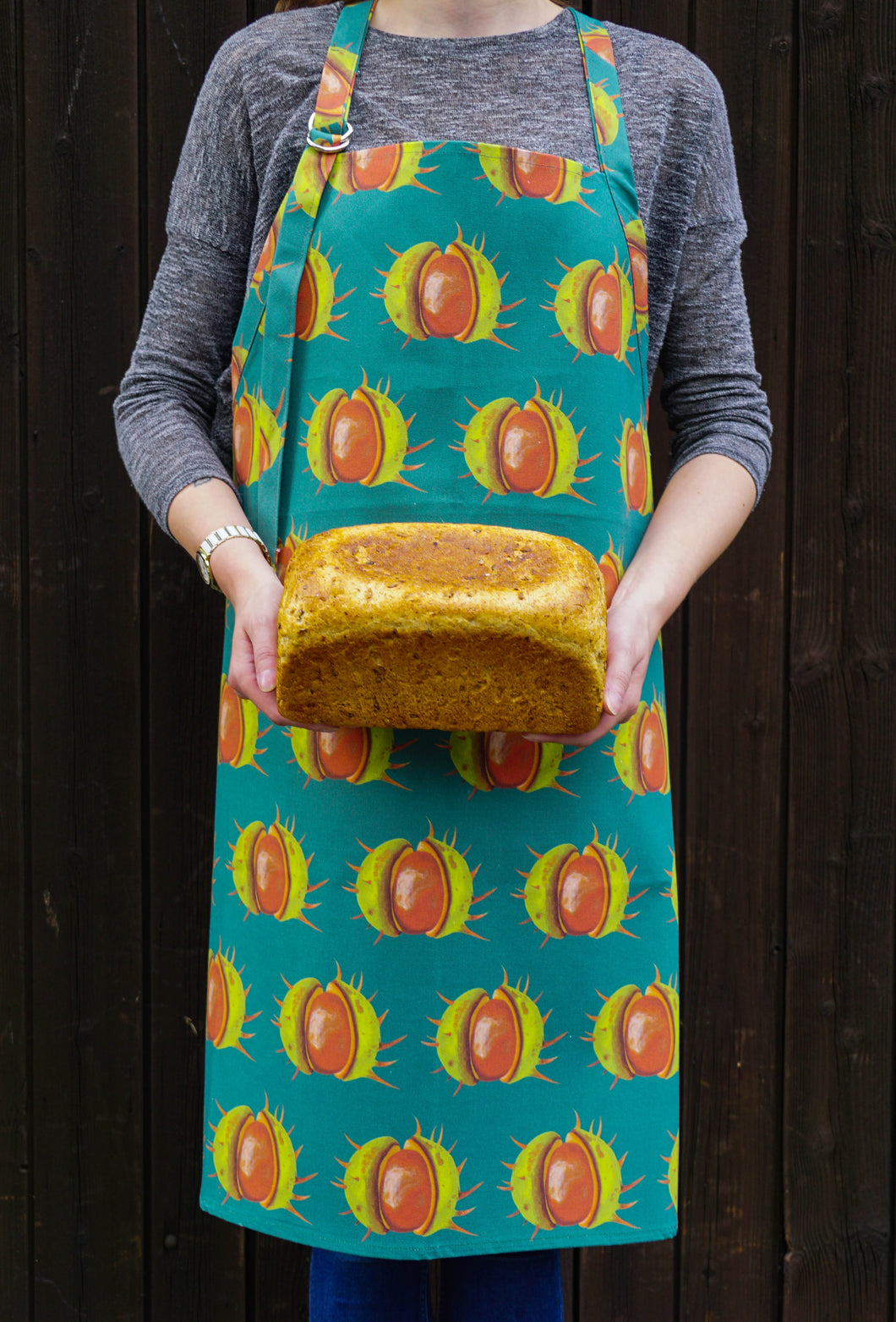 Green Conker Adult Apron