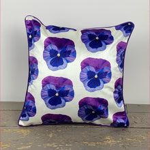 Load image into Gallery viewer, Pansy Velvet Cushion
