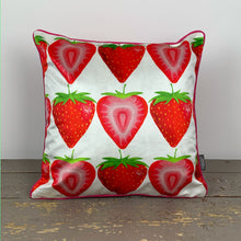 Load image into Gallery viewer, Strawberry Velvet Cushion
