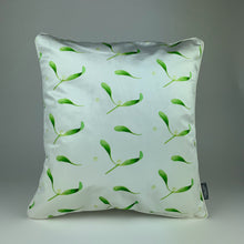 Load image into Gallery viewer, White Mistletoe Velvet Cushion
